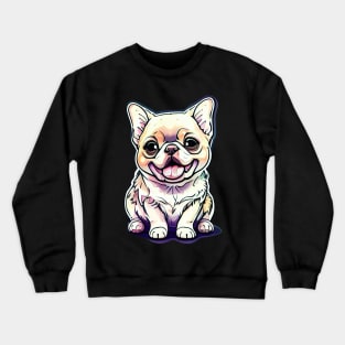 "Cheerful Paws: A Colorful and Creative Delight with a Cute Dog" Crewneck Sweatshirt